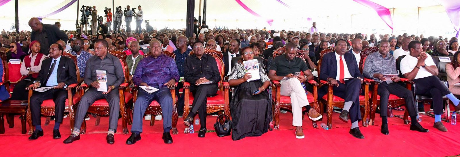 Opposition chiefs vow to field one candidate at Karua family burial