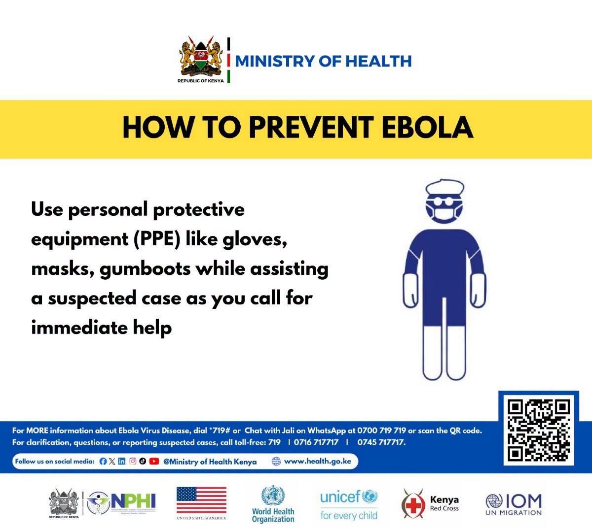 Ministry of Health Issues Ebola Prevention Guidance After Kenya Confirms First Imported Case